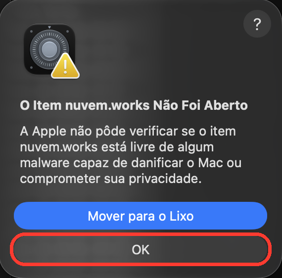 Tente abrir uma vez