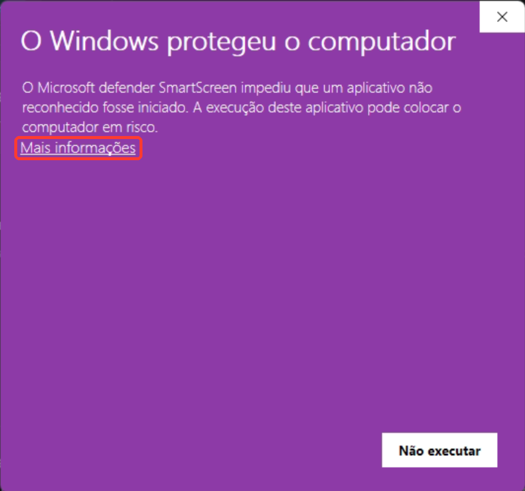 Libere no aviso do Windows